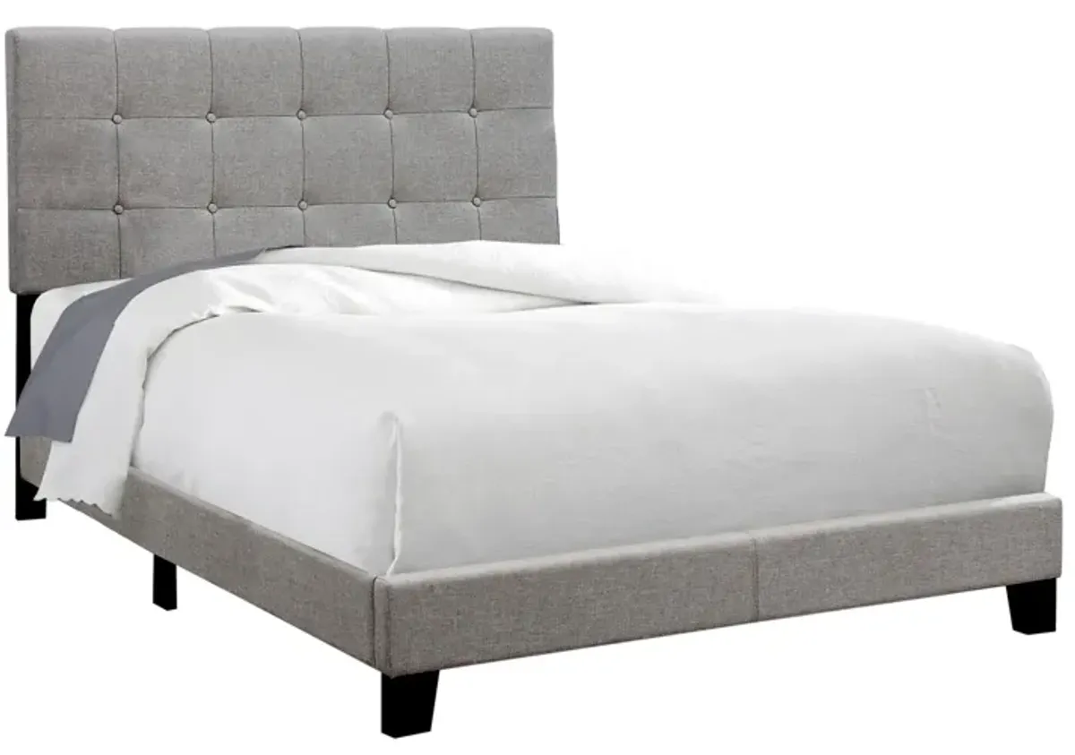 Bed - Full Size / Grey Linen