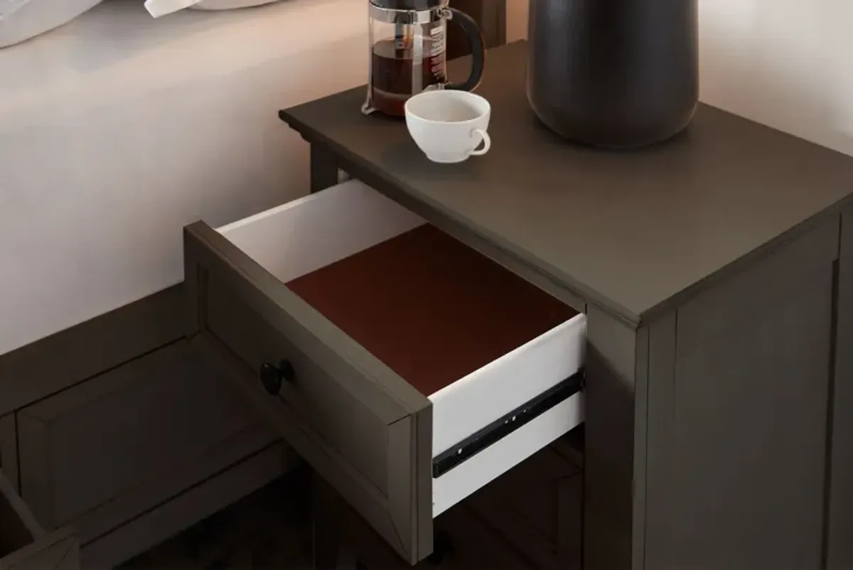 San Mateo Grey Nightstand