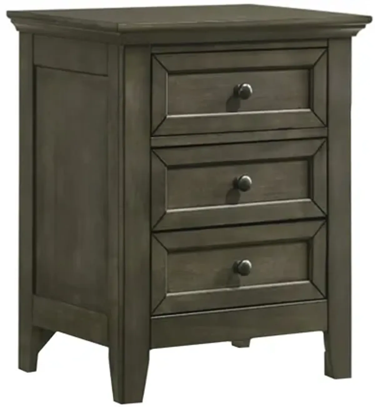 San Mateo Grey Nightstand