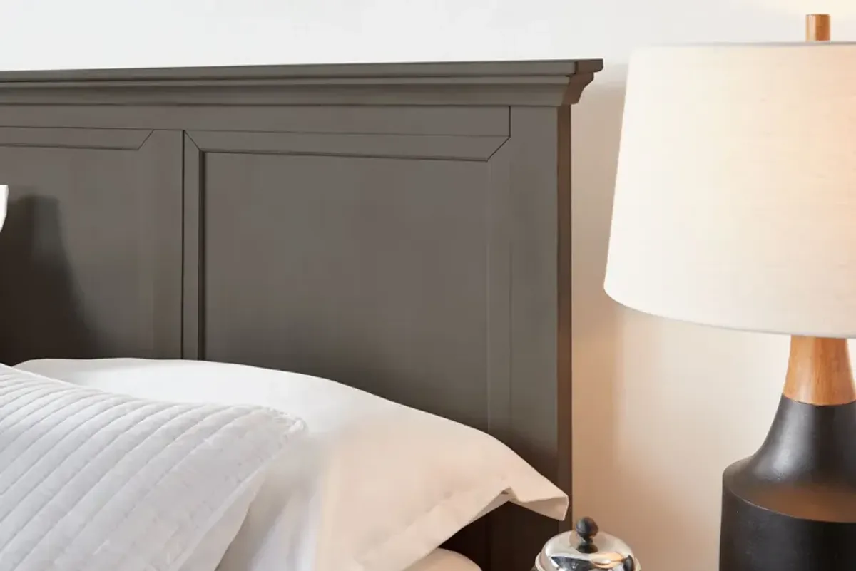 San Mateo Grey Queen Storage Bed