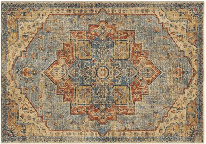 King Fisher Pale Blue 5x8 Area Rug
