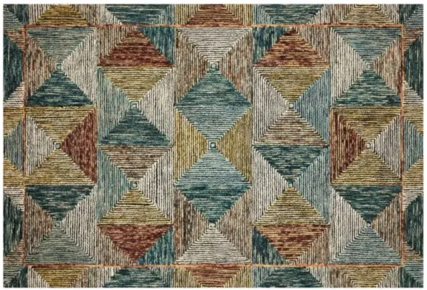 Lagoon Spice Wool 5x8 Area Rug by Loloi