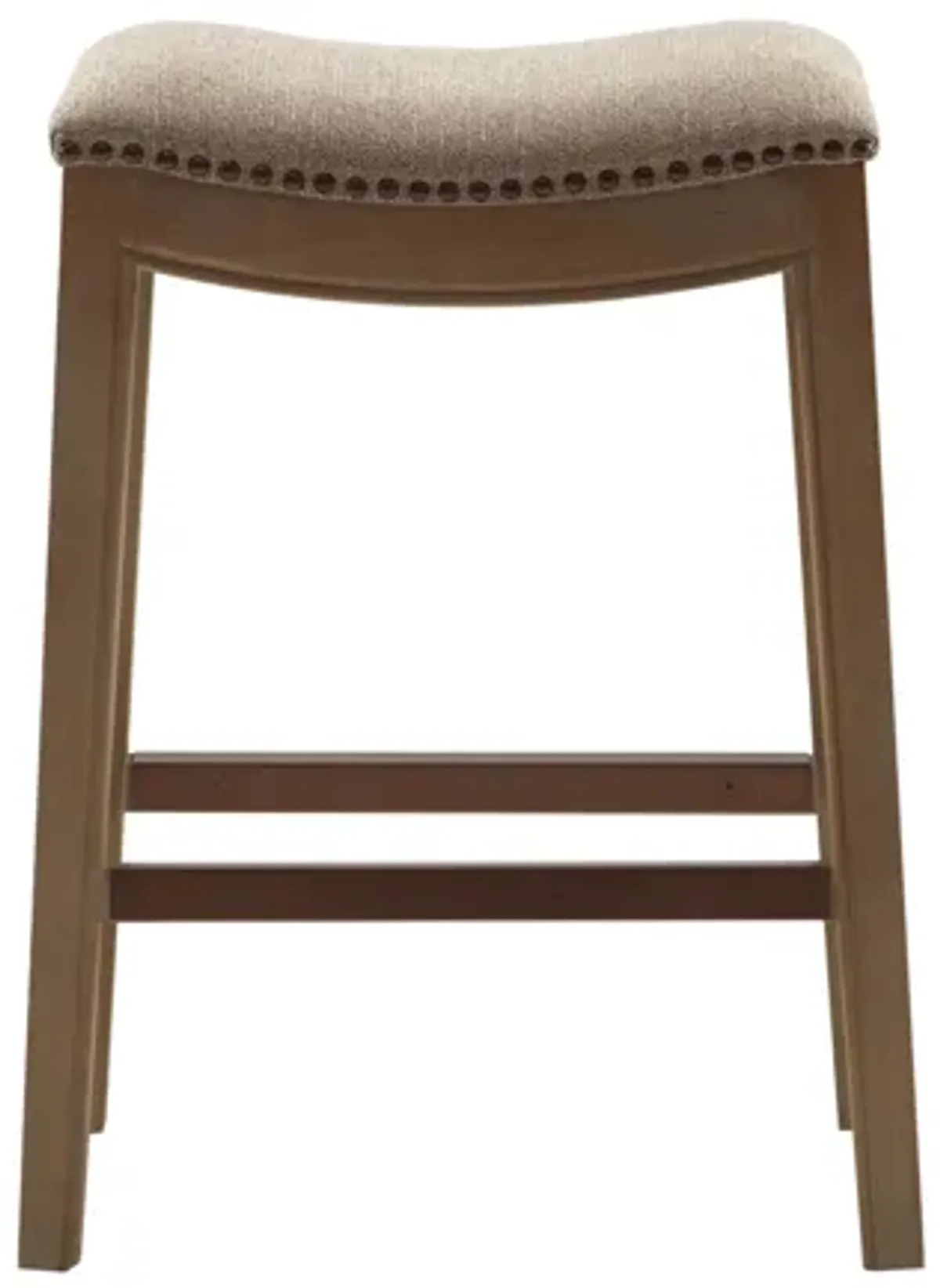 Belle Saddle Counter Stool in Linen