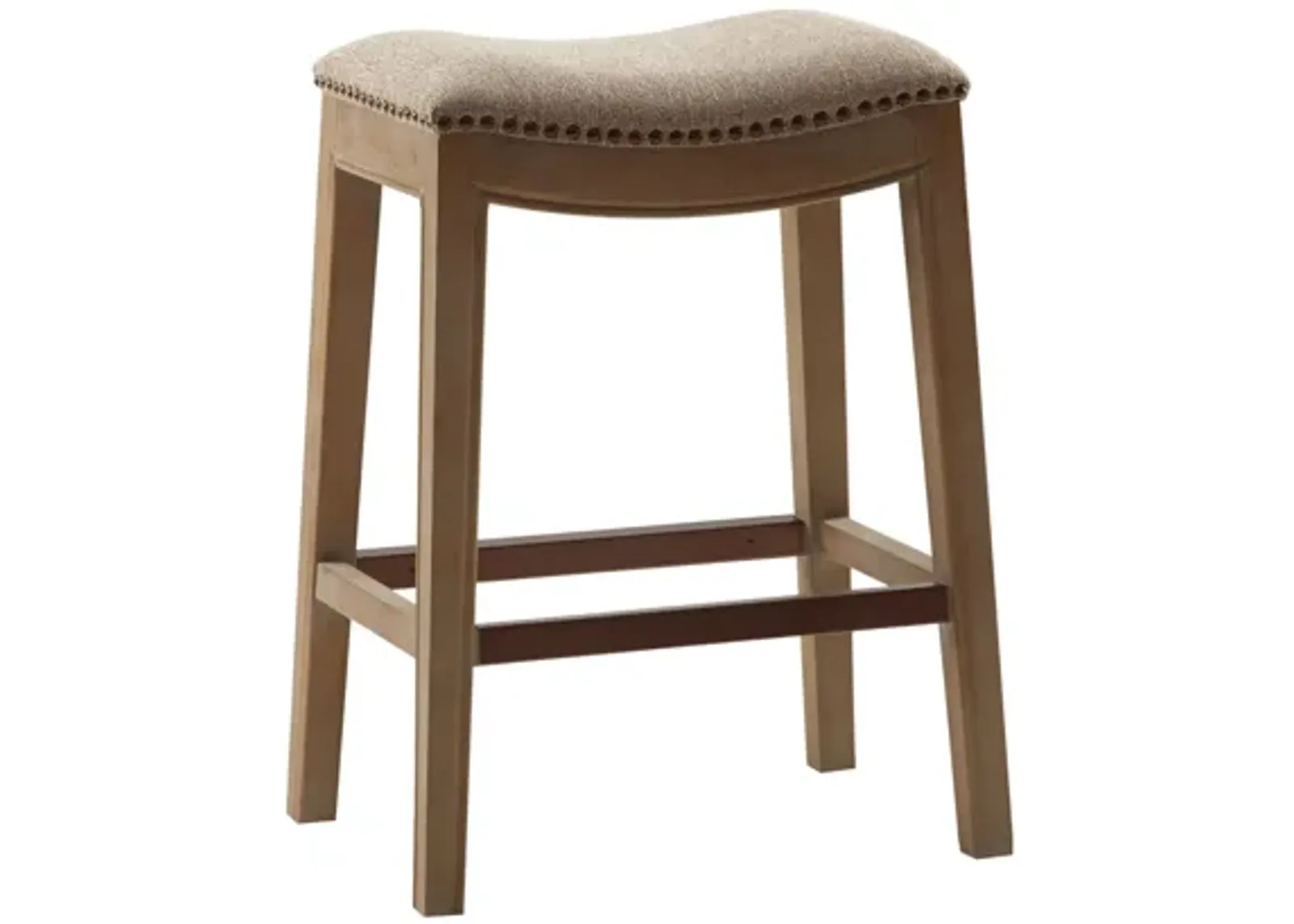 Belle Saddle Counter Stool in Linen