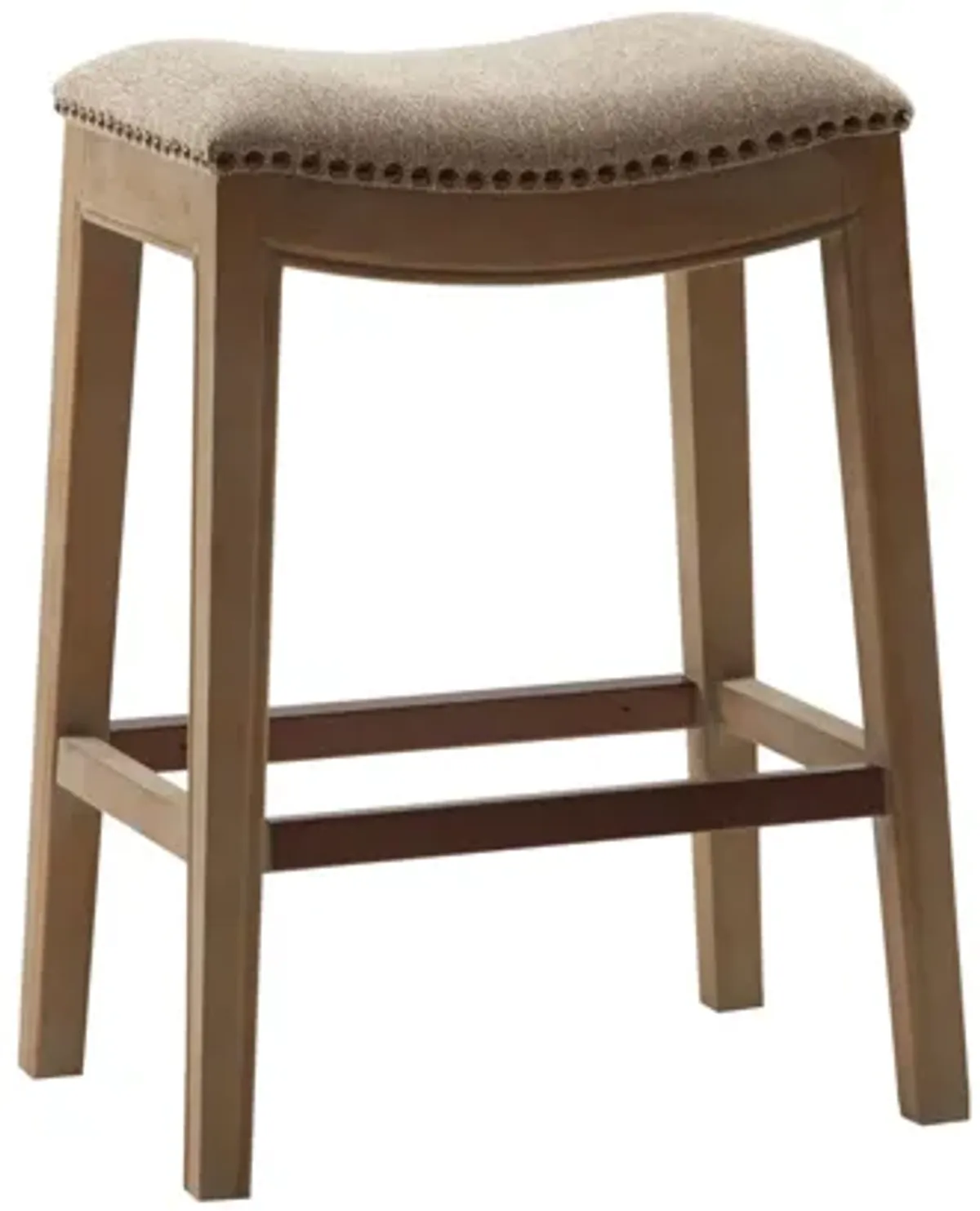 Belle Saddle Counter Stool in Linen