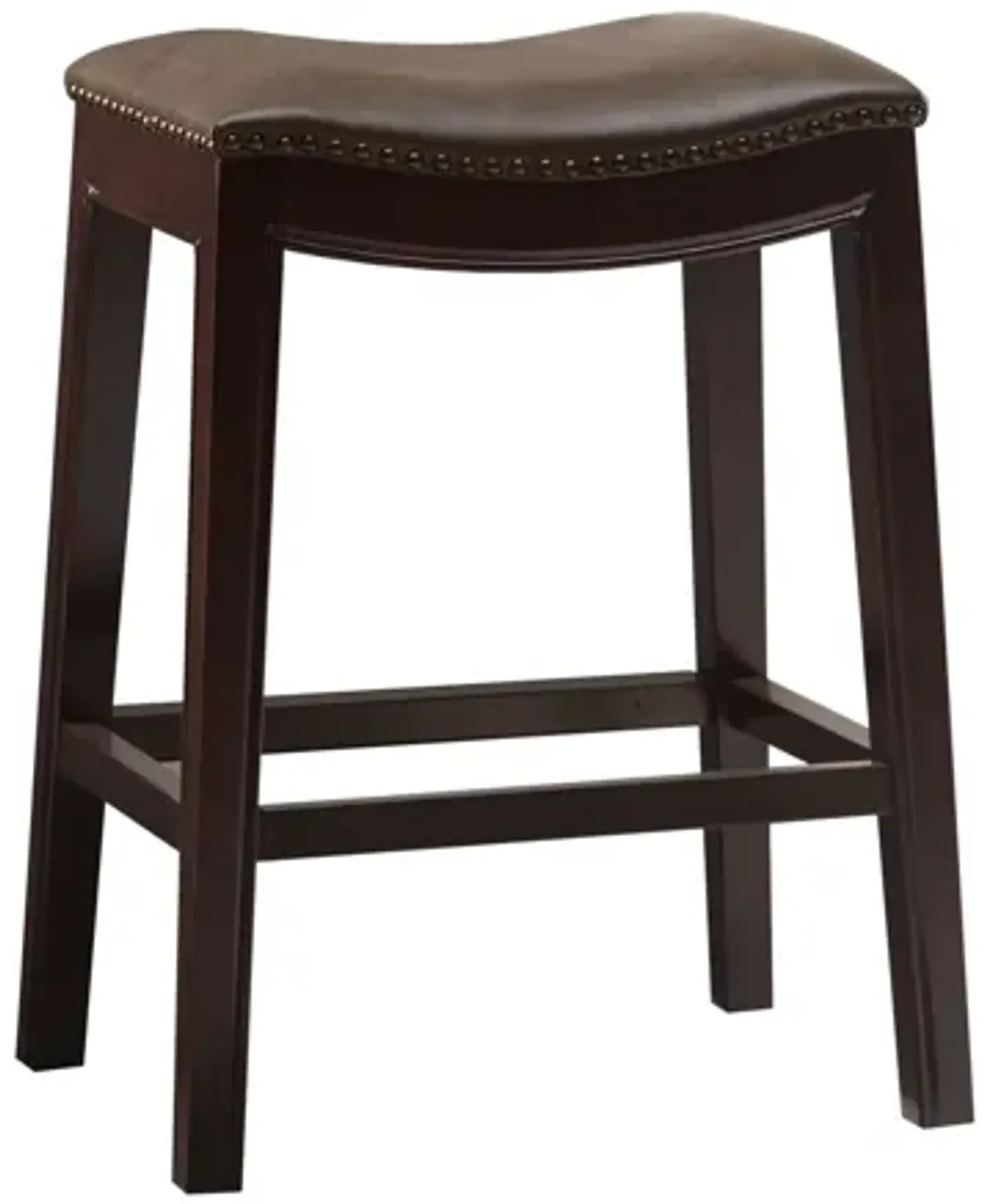 Belle Saddle Counter Stool in Brown