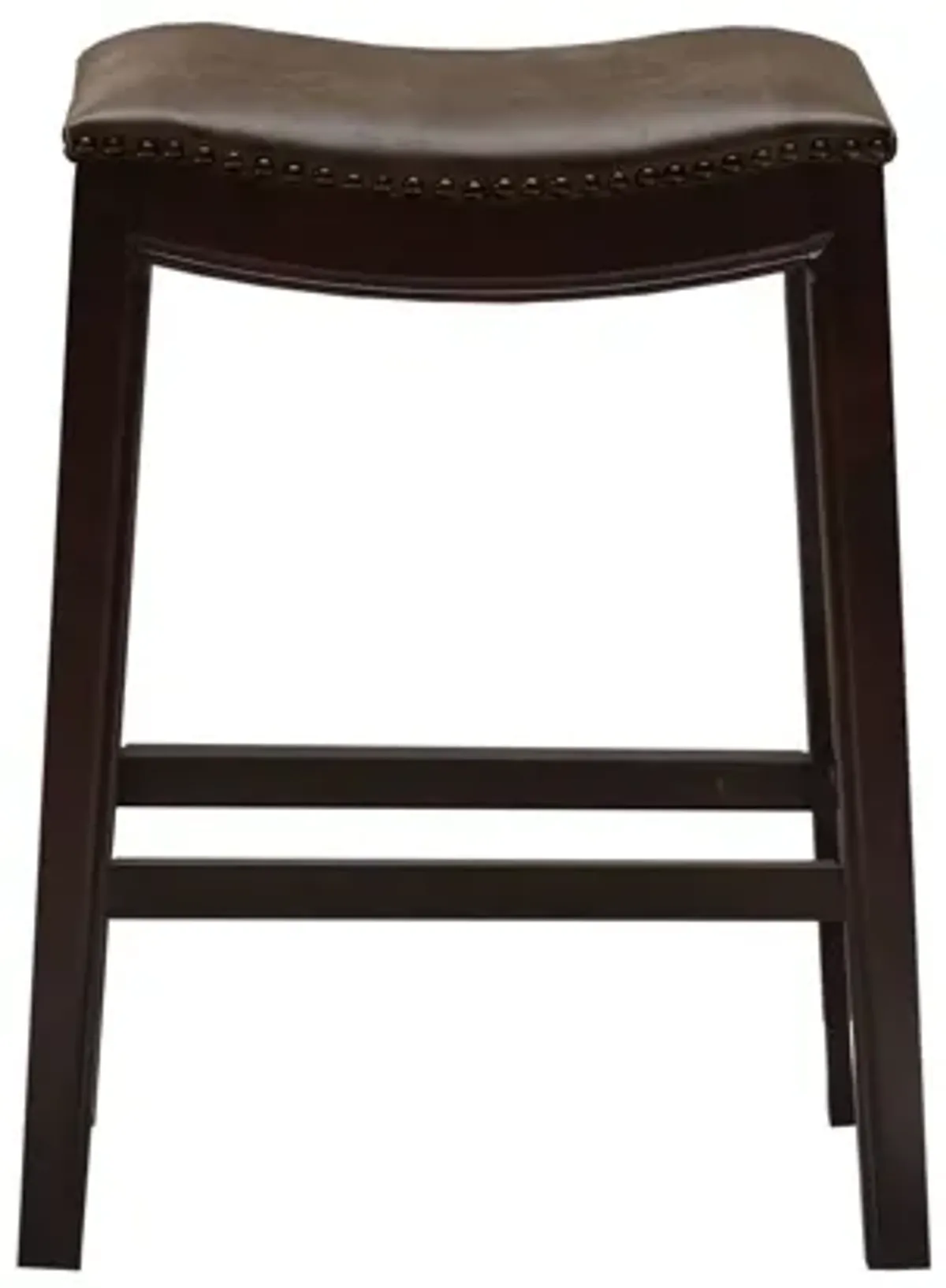 Belle Saddle Counter Stool in Brown