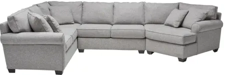 Marisol 3-Piece Sectional with Right Arm Facing Cuddler Chaise by Detroit Furniture Collection