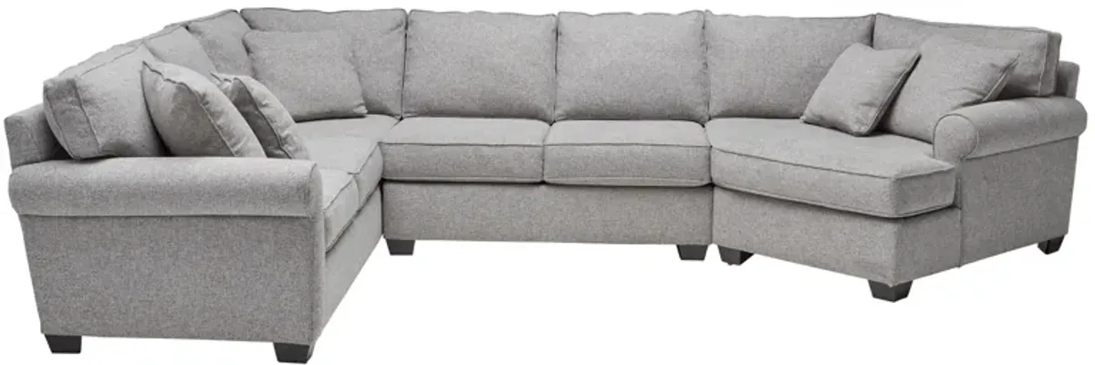 Marisol 3-Piece Sectional with Right Arm Facing Cuddler Chaise by Detroit Furniture Collection