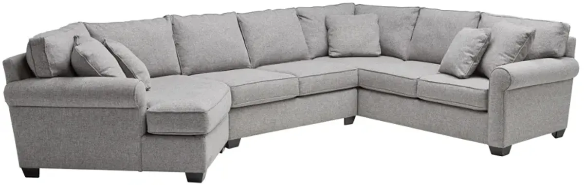 Marisol 3-Piece Sectional with Left Arm Facing Cuddler Chaise by Detroit Furniture Collection