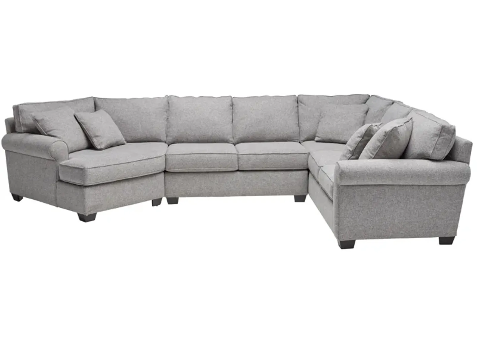 Marisol 3-Piece Sectional with Left Arm Facing Cuddler Chaise by Detroit Furniture Collection