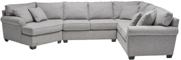 Marisol 3-Piece Sectional with Left Arm Facing Cuddler Chaise by Detroit Furniture Collection