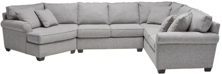 Marisol 3-Piece Sectional with Left Arm Facing Cuddler Chaise by Detroit Furniture Collection