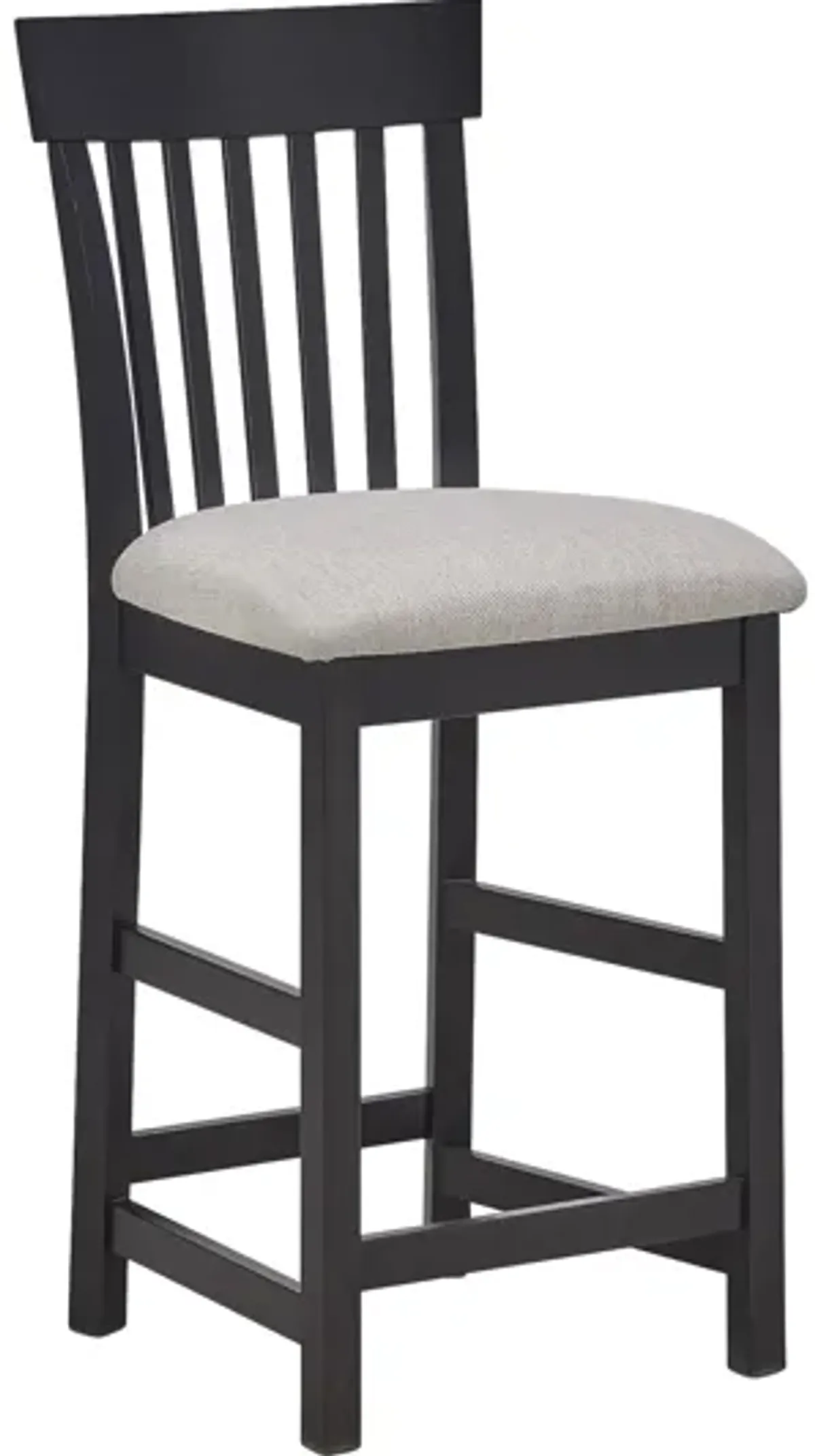 Anni Upholstered Counter Stool in Onyx Finish by Gascho