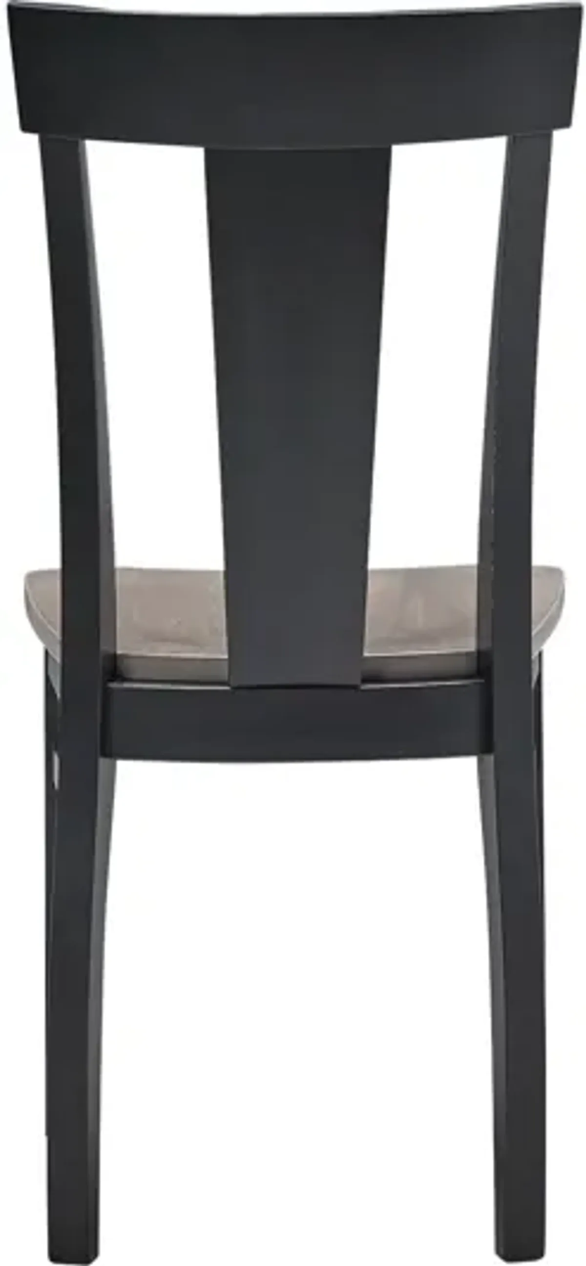 Anni Dining Chair with Driftwood Finish Seat and Onyx Frame by Gascho