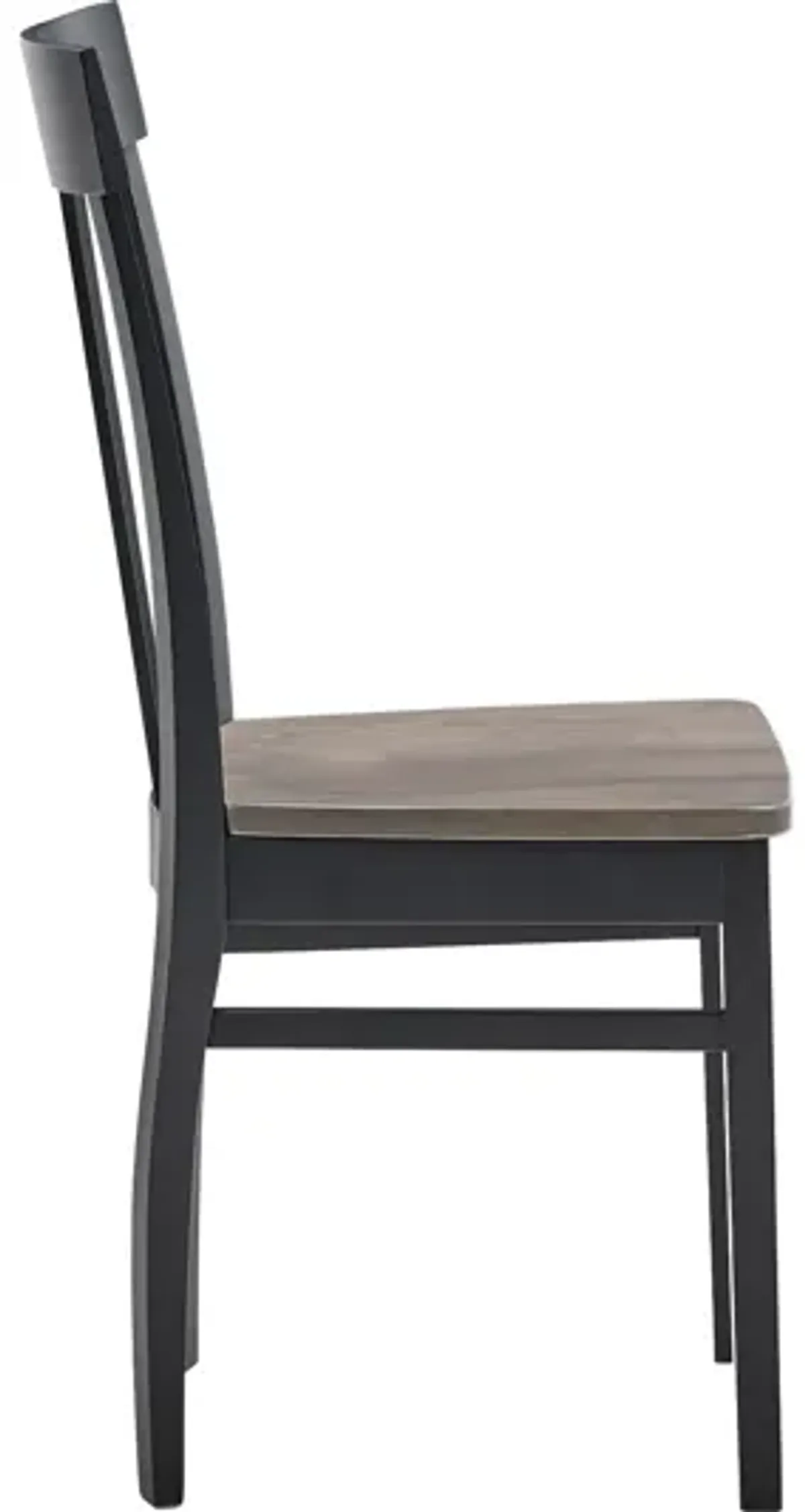 Anni Dining Chair with Driftwood Finish Seat and Onyx Frame by Gascho