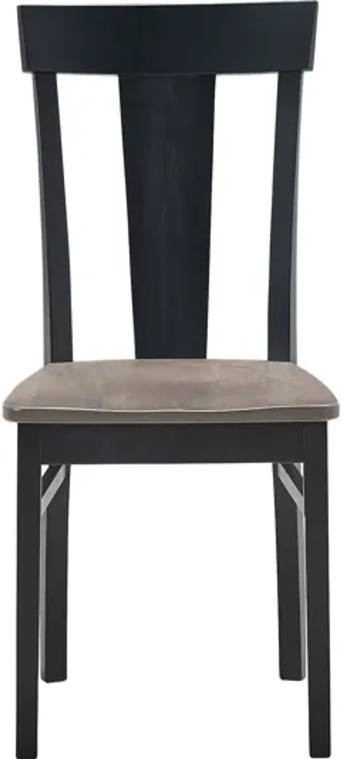 Anni Dining Chair with Driftwood Finish Seat and Onyx Frame by Gascho