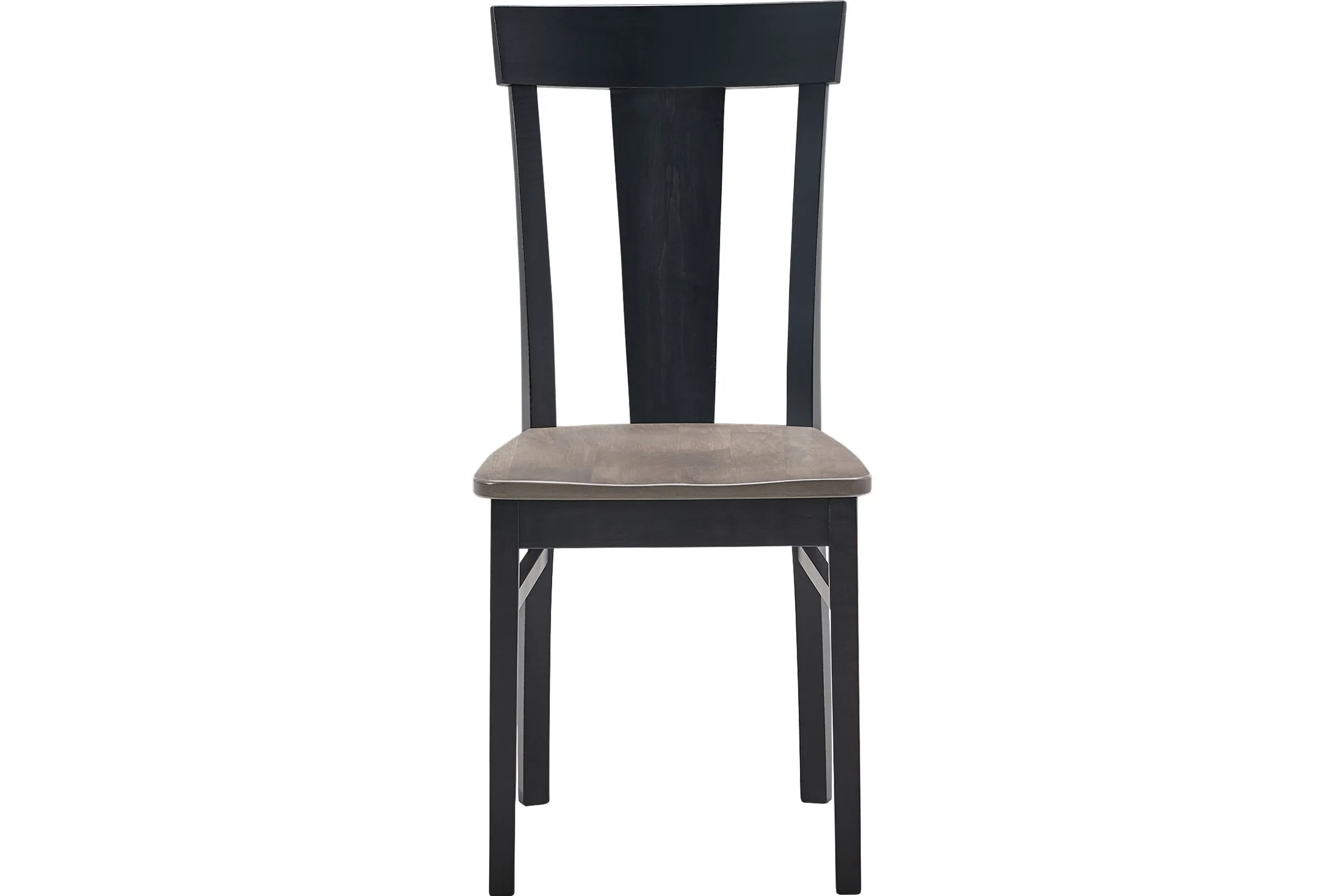 Anni Dining Chair with Driftwood Finish Seat and Onyx Frame by Gascho