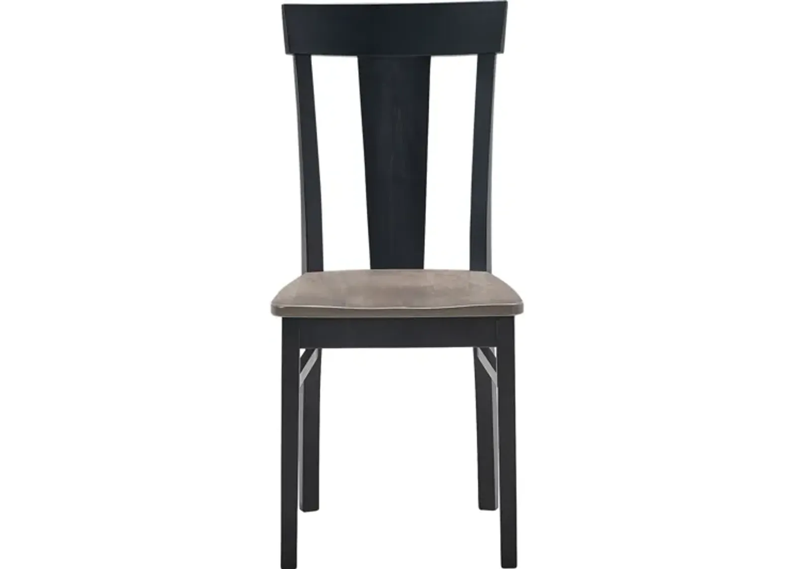 Anni Dining Chair with Driftwood Finish Seat and Onyx Frame by Gascho