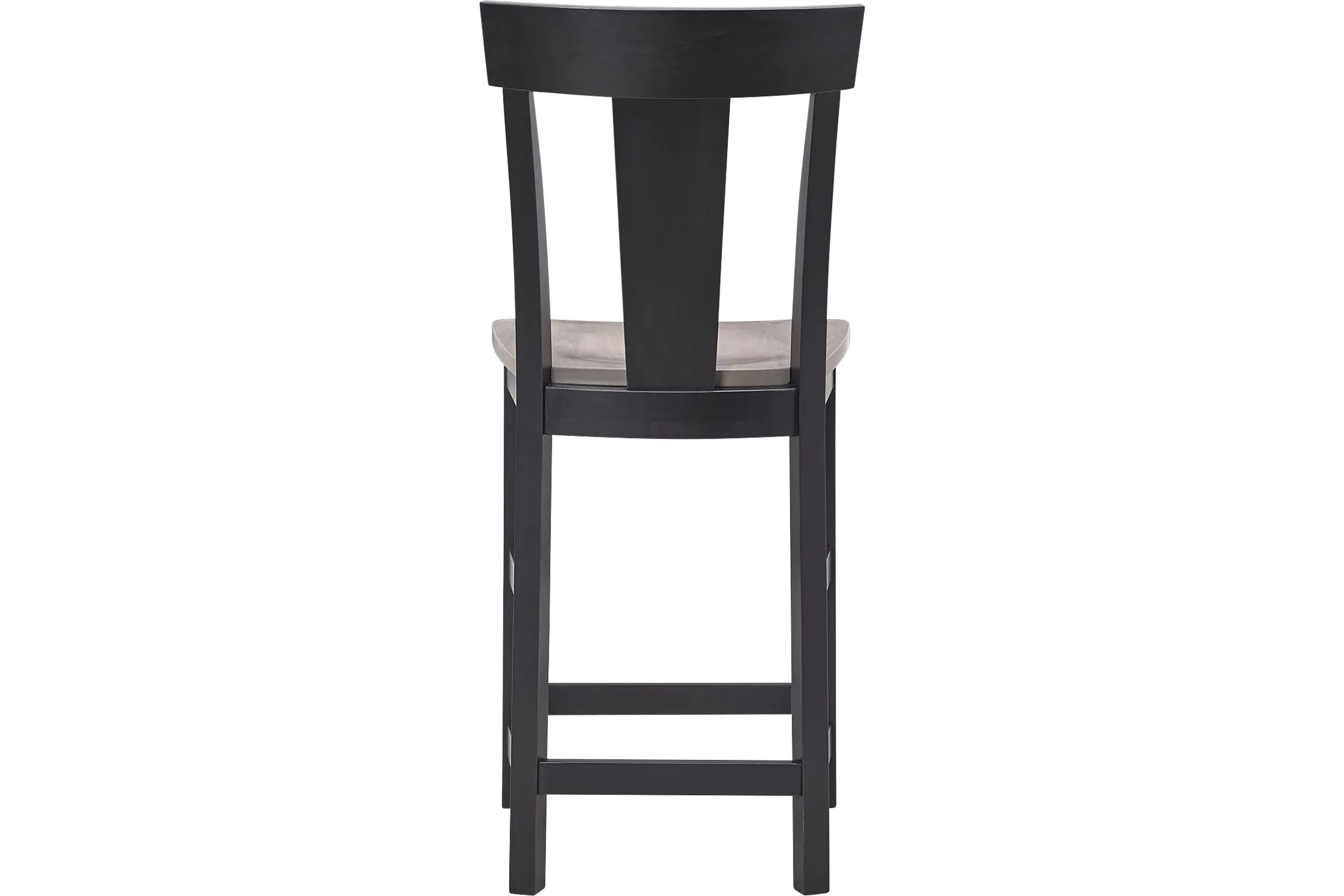 Anni Counter Stool in Driftwood Finish Seat & Onyx Frame by Gasco