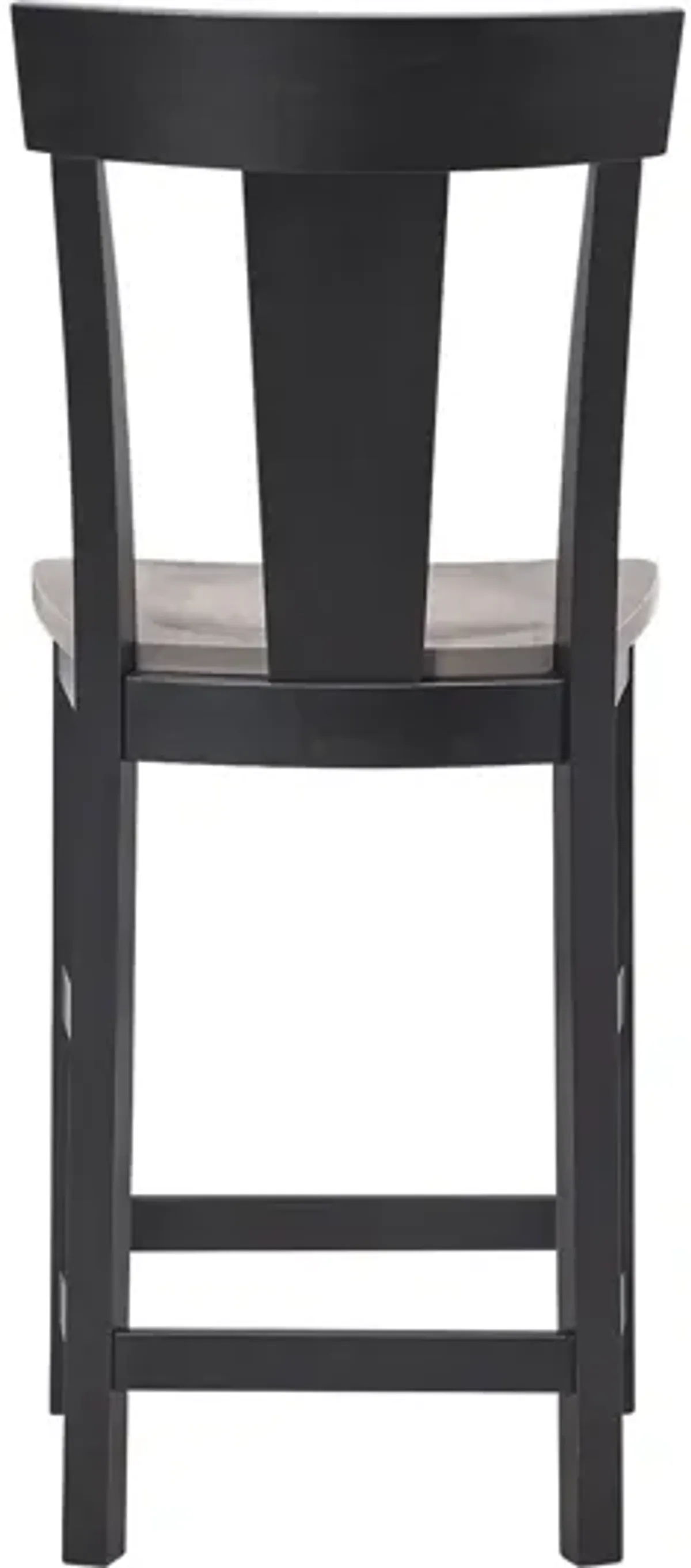 Anni Counter Stool in Driftwood Finish Seat & Onyx Frame by Gasco