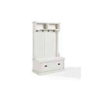 Seaside Hall Tree Distressed White