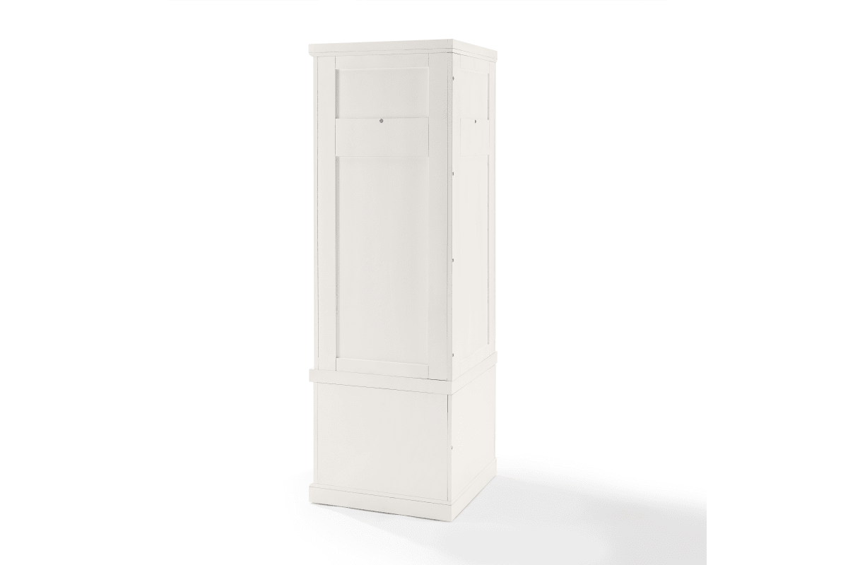 Seaside Corner Hall Tree Distressed White