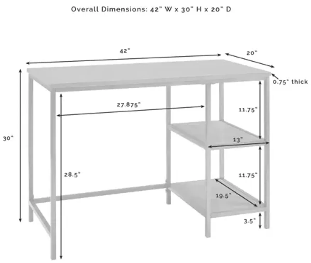 Brooke Desk Washed Oak