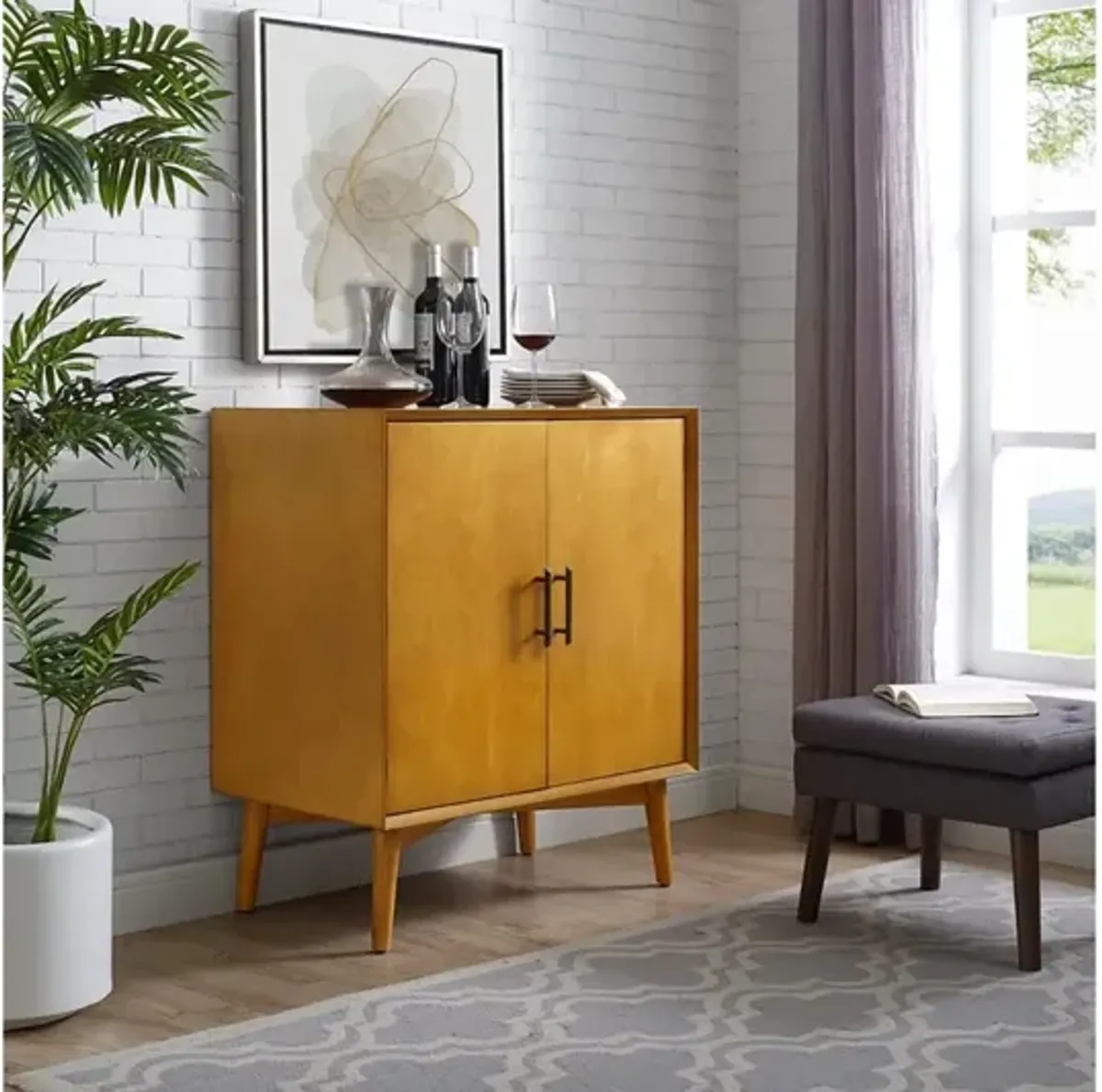 Landon Bar Cabinet Acorn