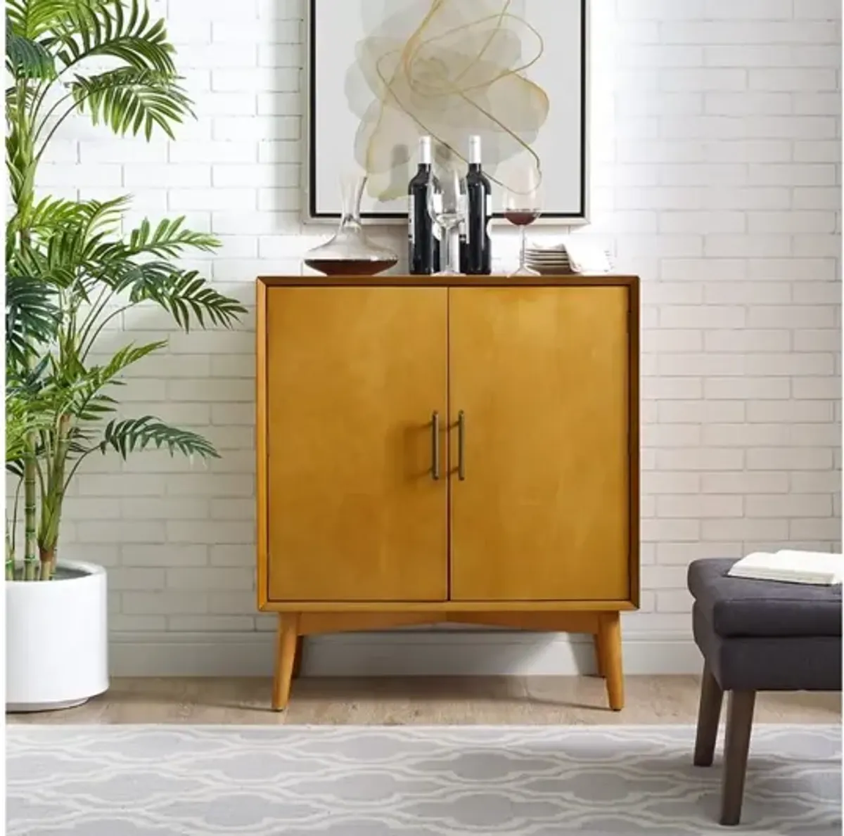 Landon Bar Cabinet Acorn