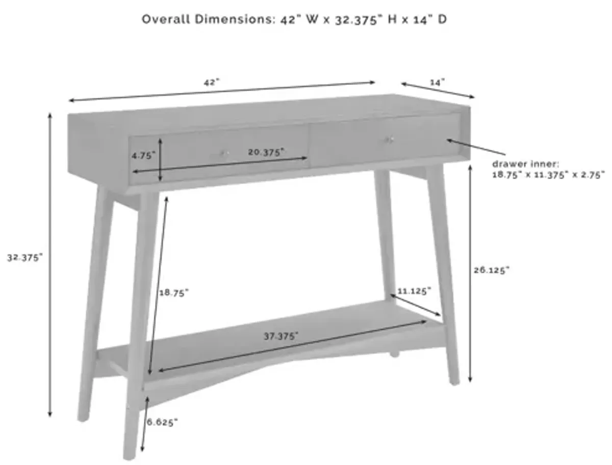 Landon Console Table Acorn