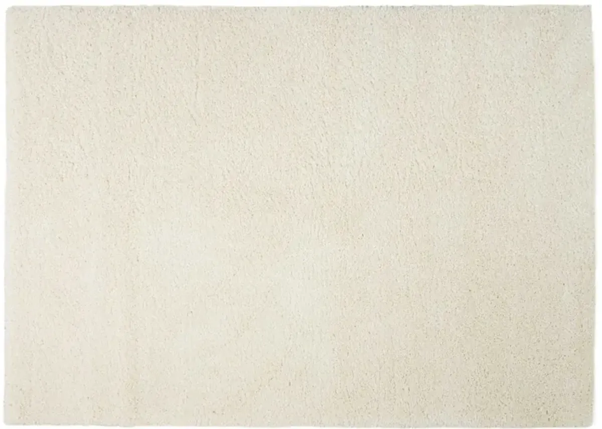 Malibu Ivory 5'3"x7'3" Shag Area Rug