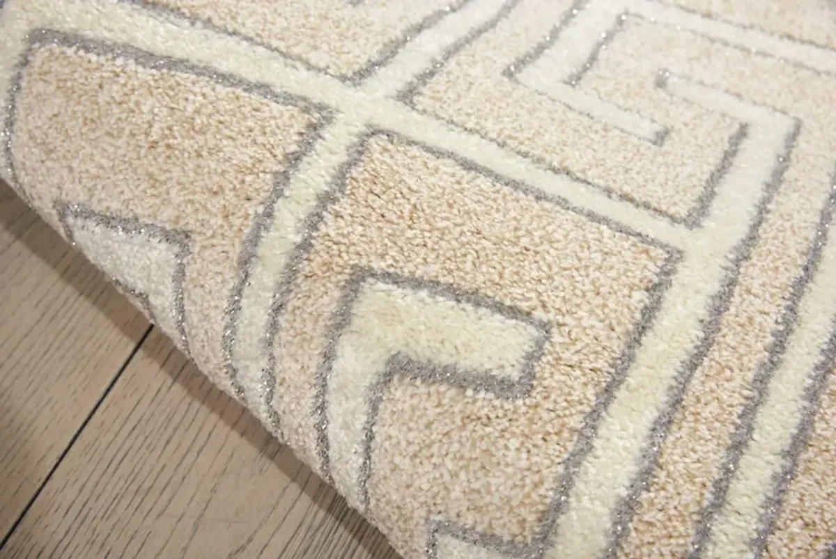 Glistening Beige 10x13 Area Rug