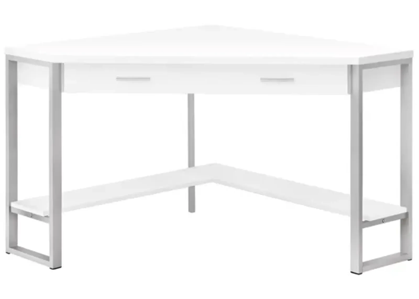 Easton 42" White Corner Computer Desk