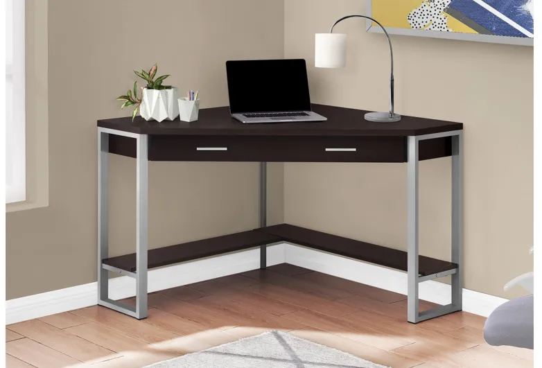 Easton 42" Espresso Corner Computer Desk