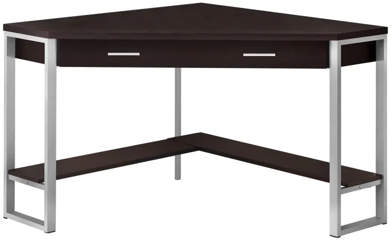 Easton 42" Espresso Corner Computer Desk