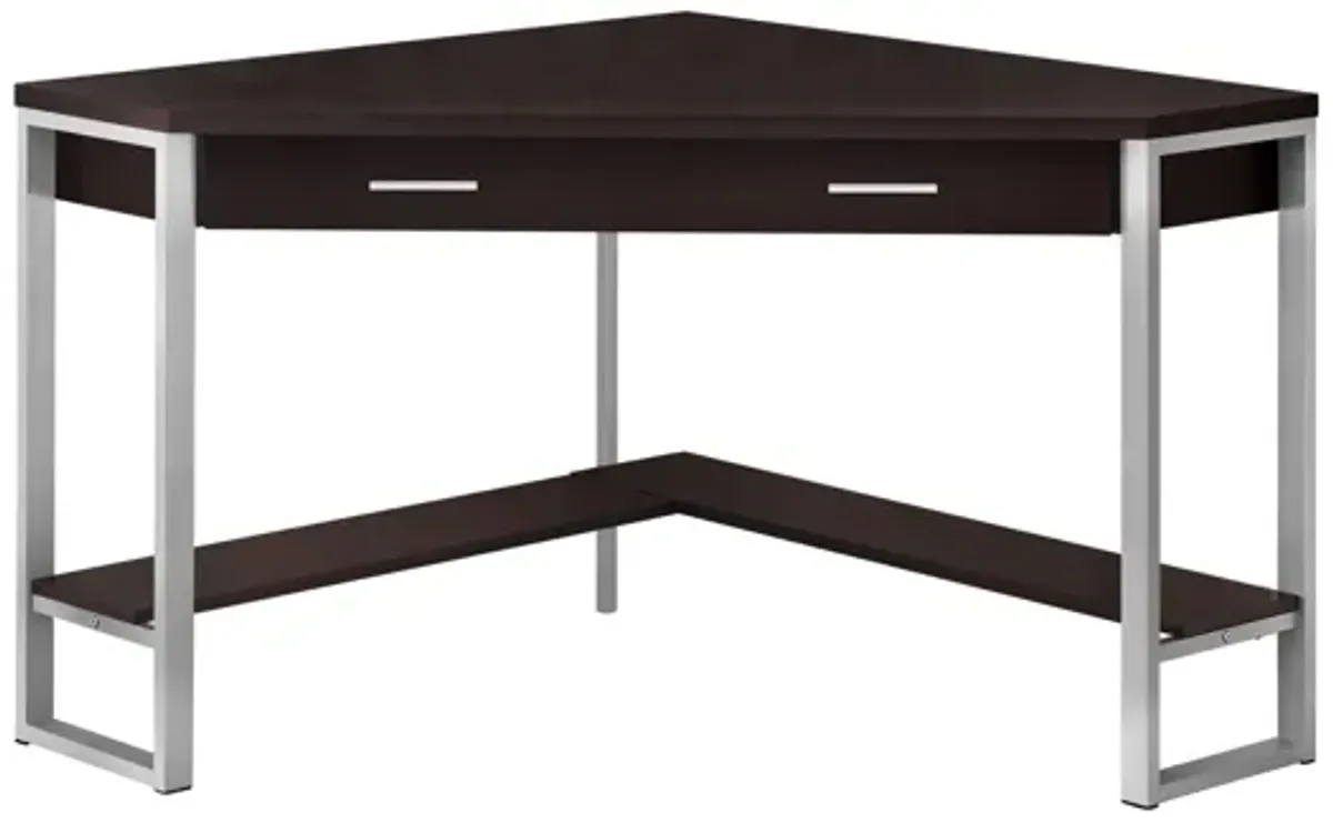 Easton 42" Espresso Corner Computer Desk