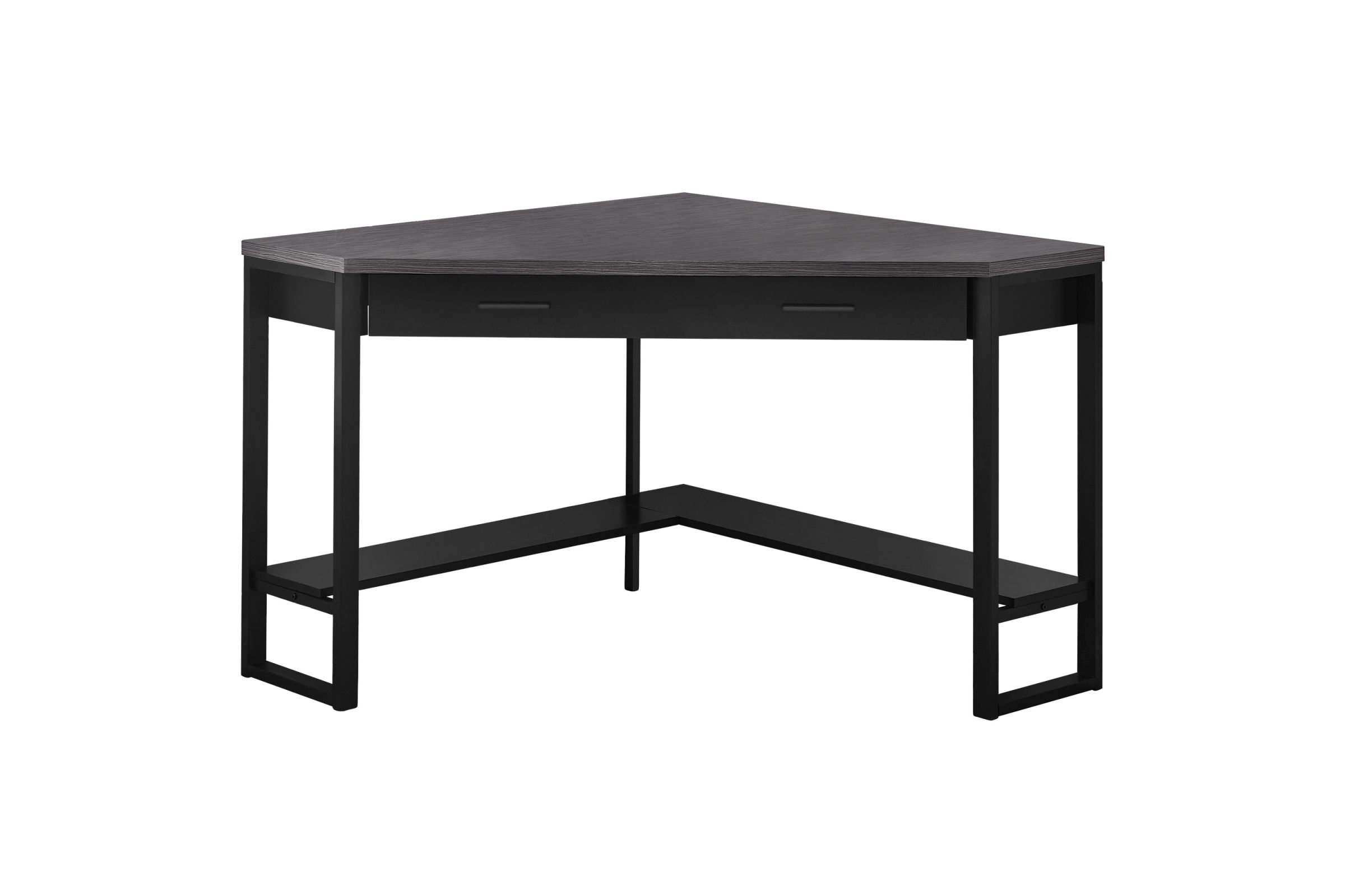 Easton 42" Dark Grey Corner Computer Desk