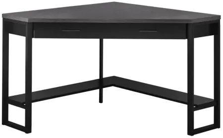 Easton 42" Dark Grey Corner Computer Desk