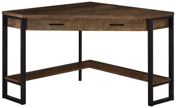 Easton 42" Brown Corner Computer Desk