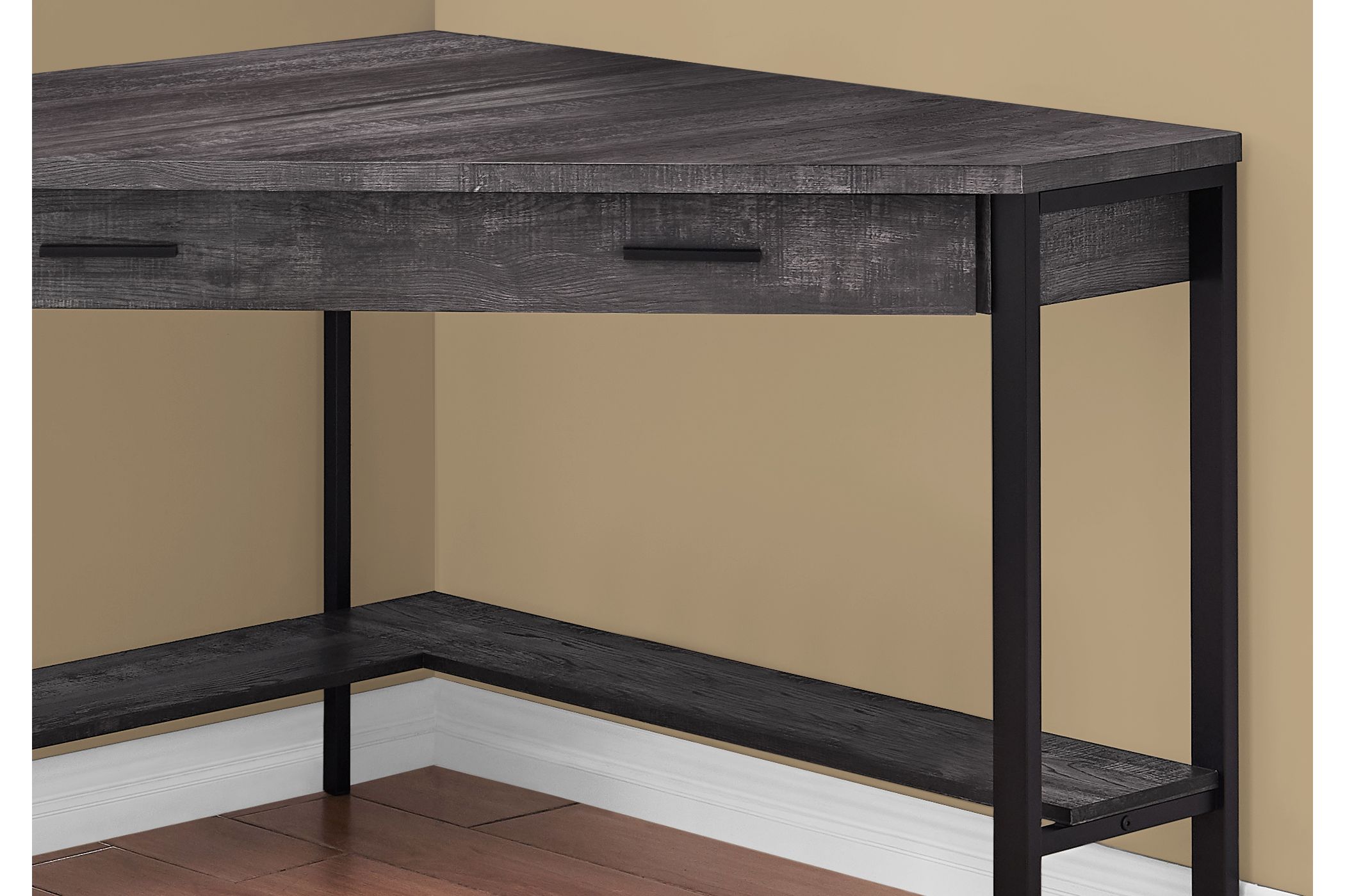 Easton 42" Reclaimed Wood Corner Computer Desk