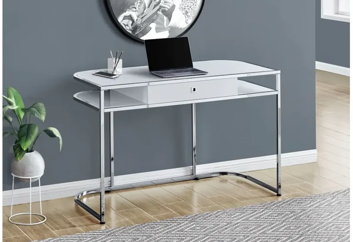 Jarrow 48" Glossy White Computer Desk