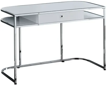 Jarrow 48" Glossy White Computer Desk