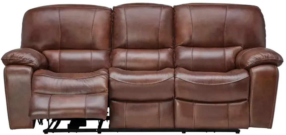 Dutton Leather Dual Power Reclining Sofa