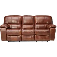 Dutton Leather Dual Power Reclining Sofa