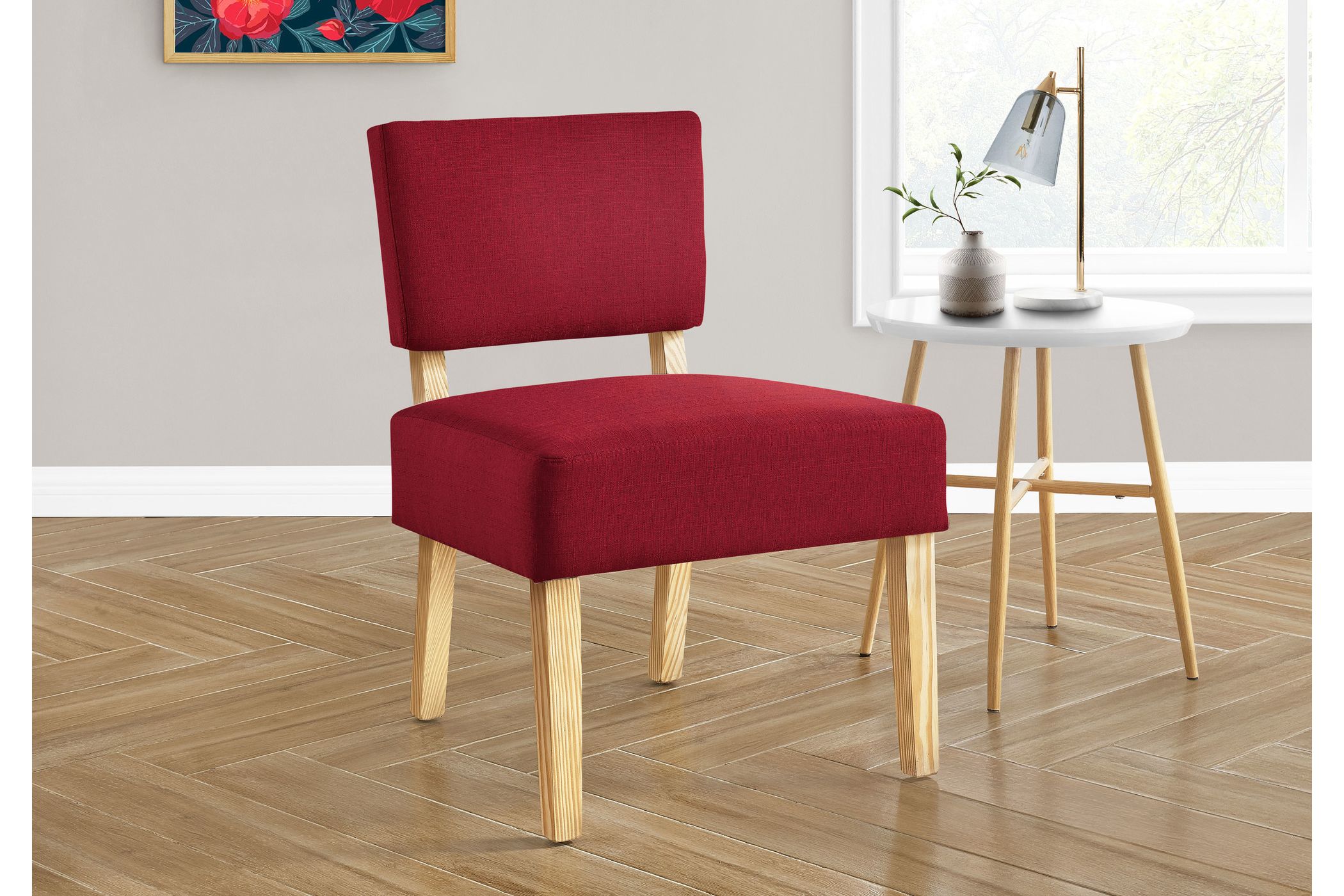 Fletcher Accent Chair Red Fabric