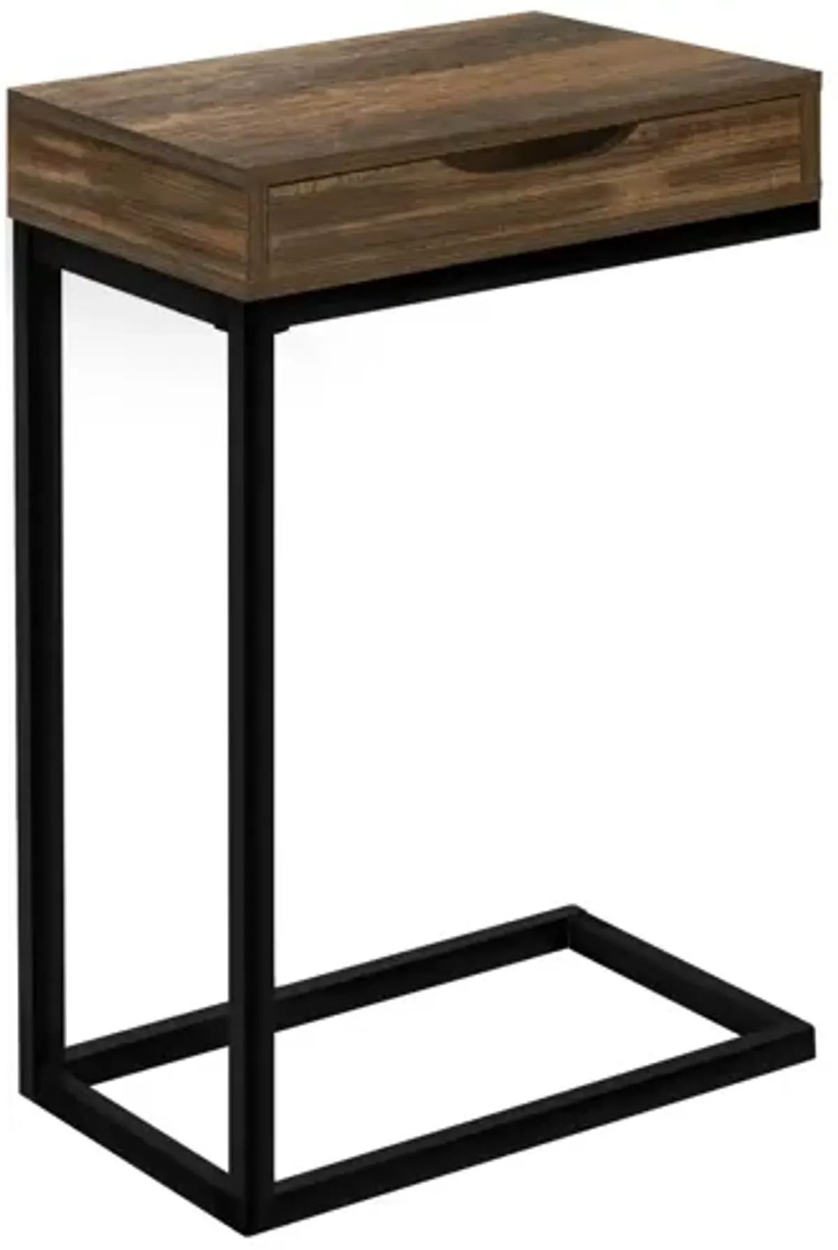 Accent Table - Brown Reclaimed-Look / Black Metal