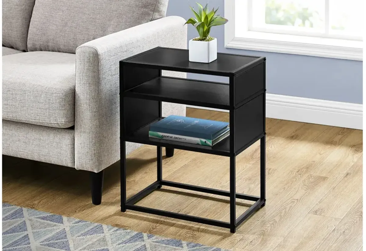 Black Metal Accent Table