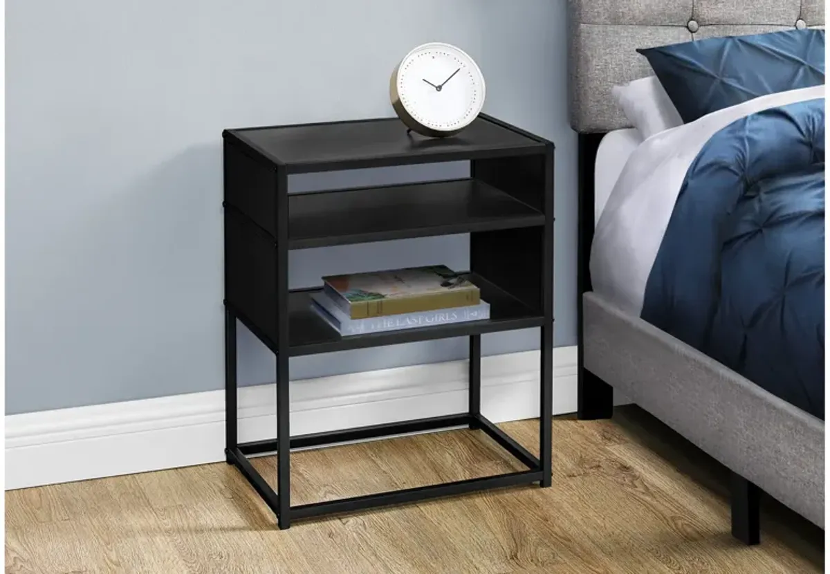 Black Metal Accent Table