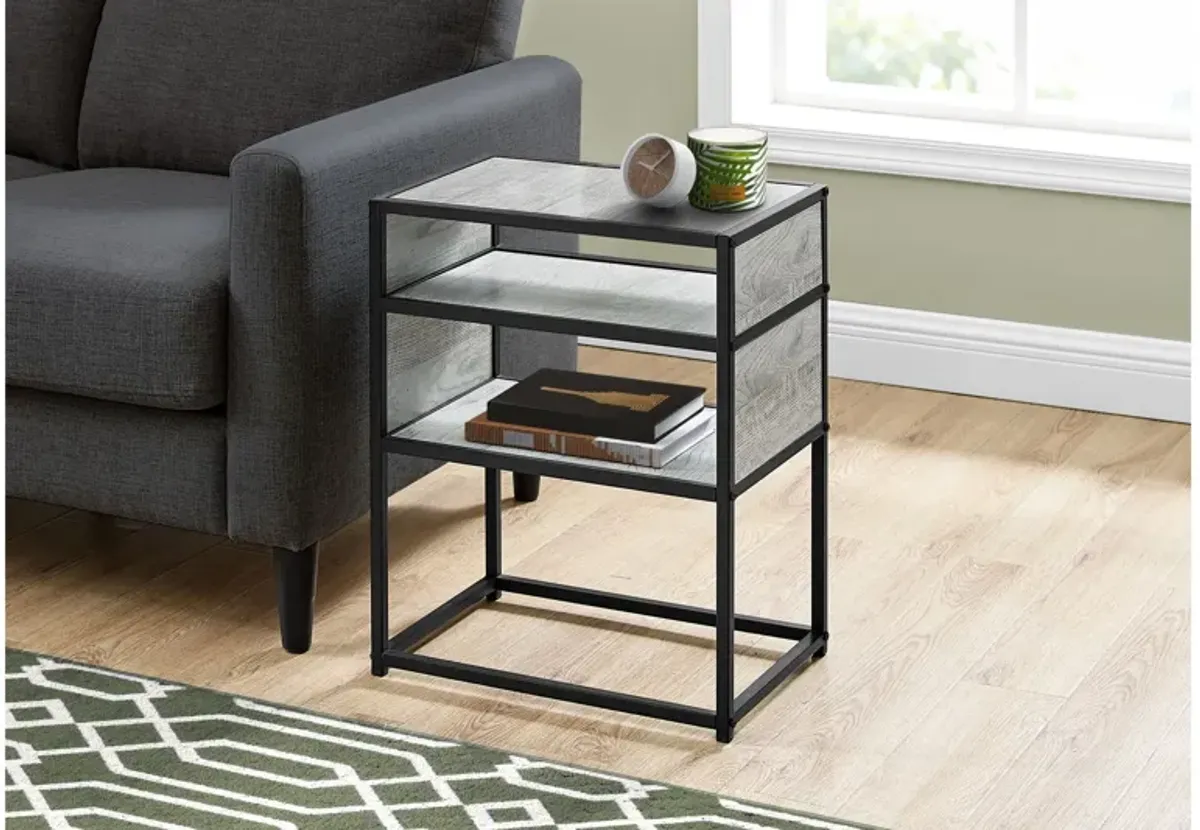 Pretor 22" Grey Accent Table